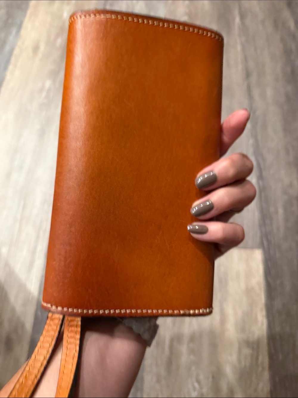 Embossed Floral Leather Clutch Wallet Mexican - Picture 6 of 13